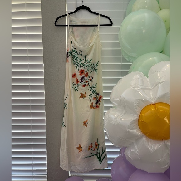 NWT UO Phoenix Embroidered MIDI Dress XS - Picture 12 of 15